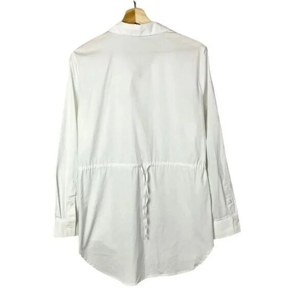 Cece White Romantic Voyage Long Sleeve Button Down M - Picture 2 of 4
